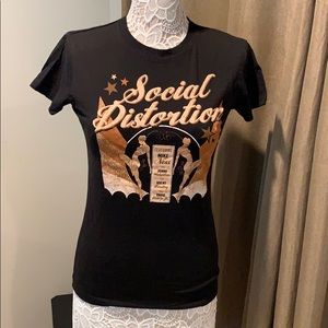 Social Distortion women’s black T-shirt medium